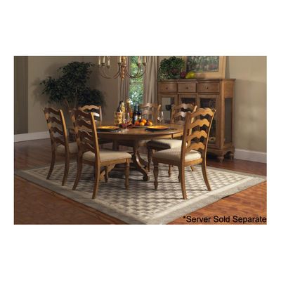 Weathered Pine Hamptons 7-Piece Dining Set - Hillsdale