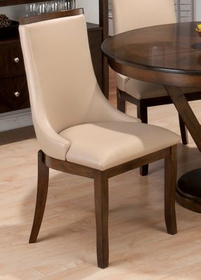 Webber Walnut Upholstered Side Chair - Set of 2 - 417-679KD