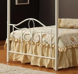 Westfield Twin Size Metal Canopy Bed - Hillsdale Furniture - 1354BTWPR