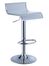 White and Chrome Thin Seat Adjustable Height Bar Stool (Set of 2) - Powell Furniture - 211-890-SET