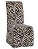 White and Onyx Tiger Striped Skirted "Slip Over" (Fits 741-440 Chair) - Powell Furniture - 741-229Z