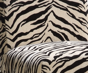White and Onyx Tiger Striped "Slip Over" for Counter Stool or Bar Stool - Powell Furniture - 742-228Z