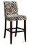 White and Onyx Tiger Striped "Slip Over" for Counter Stool or Bar Stool - Powell Furniture - 742-228Z