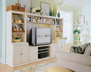 White Camden 64" Wall Shelving Unit - Lea American Drew - CAMDENWSET8