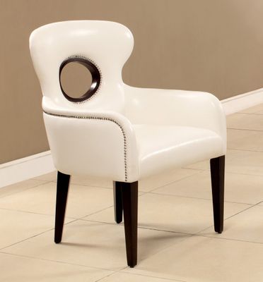White Finish Chair - Odo - 15053