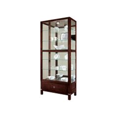 Williamson Curio Cabinet in Espresso - Howard Miller