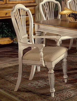 Wilshire Arm Chair in Antique White (Set of 2) - Hillsdale Furniture - 4508-805