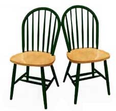 Windsor Beechwood Chairs - Set of 2 - Winsome Trading - XX999