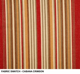 Winnetka Chair and Ottoman in Cabana Crimson - Handy Living - WTK1-CU-EBA47