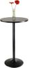Winsome 39.76" Black Round Pub Table w/ Black Leg & Base