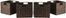 Winsome Granville Foldable 4 Pc Small Corn Husk Baskets, Chocolate