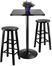 Winsome Obsidian 3-Pc Pub Table with 24" Stools