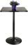 Winsome Square Black Pub Table Top w/ Black Leg & Base