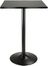 Winsome Square Black Pub Table Top w/ Black Leg & Base