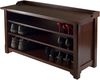 Winsome Wood Dayton Storage Hall Bench with Shelves