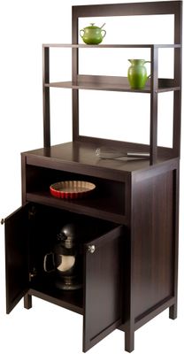Winsome Wood Jamie Cabinet 2-Door with Hutch