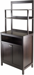 Winsome Wood Jamie Cabinet 2-Door with Hutch