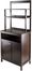 Winsome Wood Jamie Cabinet 2-Door with Hutch