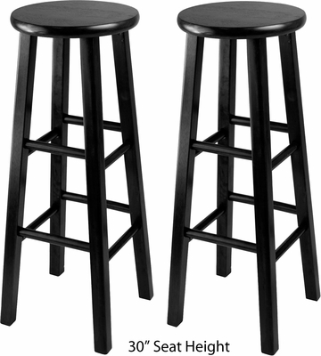 Winsome Wood Set of 2 Square Leg Stools