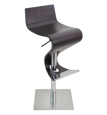 Wood Viva Stool in Dark Brown - Lumisource - BS-VIVA-WD-WNG