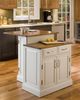 Woodbridge Two Tier Kitchen Island in White / Oak - Home Styles - 5010-94