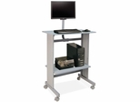 Workstation w/ LCD Mount - Gray - BDY646418