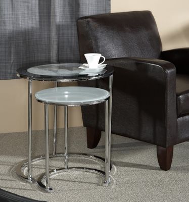 World Map Printing Set of 2 Nesting Tables - Powell Furniture - 942-266