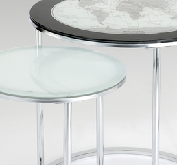 World Map Printing Set of 2 Nesting Tables - Powell Furniture - 942-266