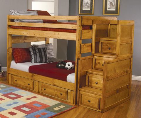 Wrangle Hill Full Over Full Bunk Bed with Under-Bed Storage - 460096