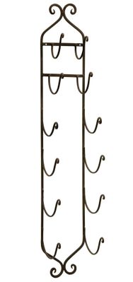 Wrought Iron Towel Wine Rack - IMAX - 9748