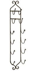 Wrought Iron Towel Wine Rack - IMAX - 9748