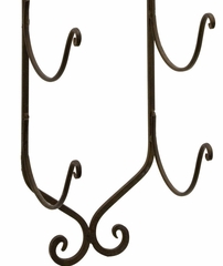 Wrought Iron Towel Wine Rack - IMAX - 9748