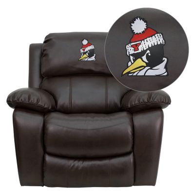 Youngstown State University Penguins Rocker Recliner - MEN-DA3439-91-BRN-45034-EMB-GG