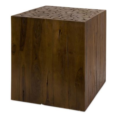 Zatana Teak Wood Side Table - IMAX - 51376