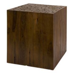 Zatana Teak Wood Side Table - IMAX - 51376
