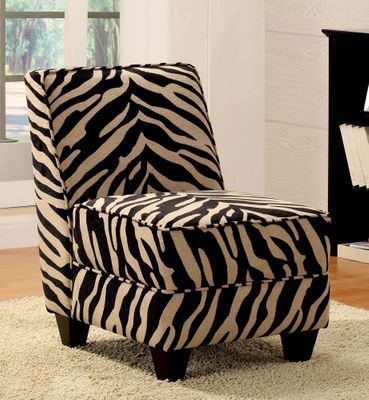 Zebra Fabric Chair - Makala - 10070