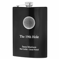 19th Hole Engraved Golf Hip Flask