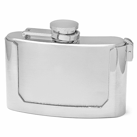 3 Ounce Engraved Belt Buckle Flask - due in 3/20/18