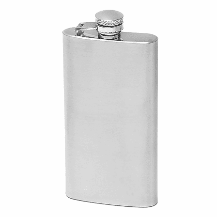 5 Ounce Satin Finish Engraved Hip Flask