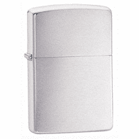 Armor Brushed Chrome Zippo Lighter - ID# 162
