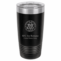 Army Emblem 20 Ounce Black Polar Camel Travel Mug