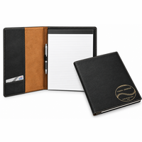 Baseball Coach's Personalized Black Leatherette Portfolio