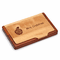 Best Teacher Ever Engraved Wood Business Card Holder