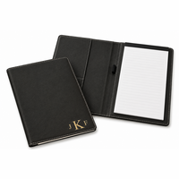 Black Portfolio & Notebook with Roman Monogram