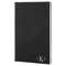 Black & Silver Journal with Black Satin Bookmark with Roman Monogram