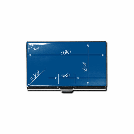 "Blueprint" Business Card Case