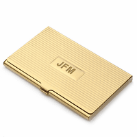 Brass Engraved Business Card Case