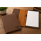 Brown Portfolio & Notebook with Script Monogram