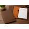 Brown Small Portfolio & Notebook with Personalized Initials