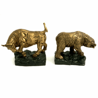 Bull & Bear Brass Bookends